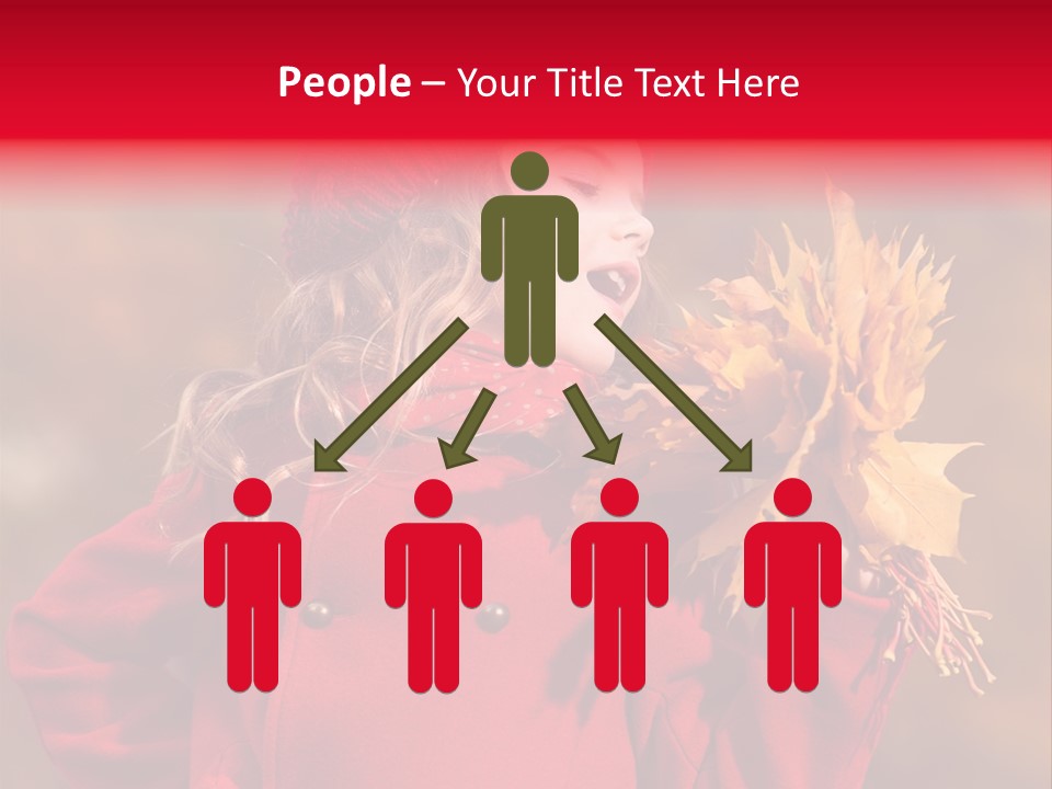 Yellow Seasonal Girl PowerPoint Template