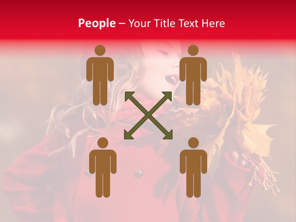 Yellow Seasonal Girl PowerPoint Template