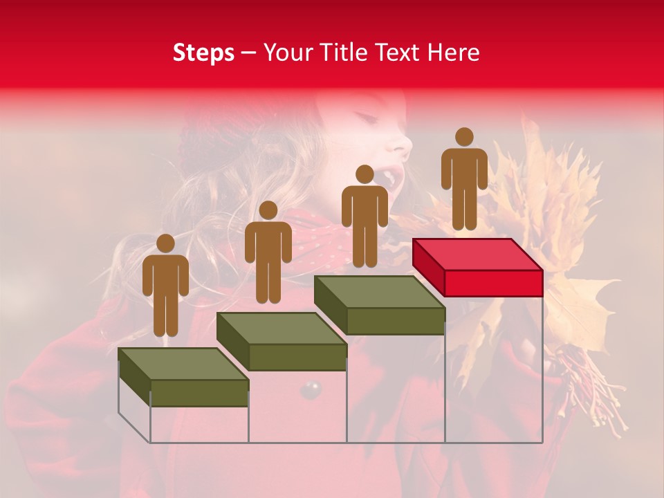 Yellow Seasonal Girl PowerPoint Template