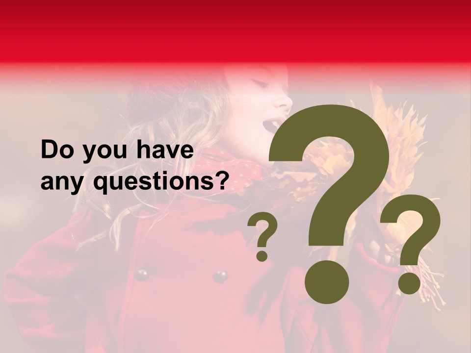 Yellow Seasonal Girl PowerPoint Template