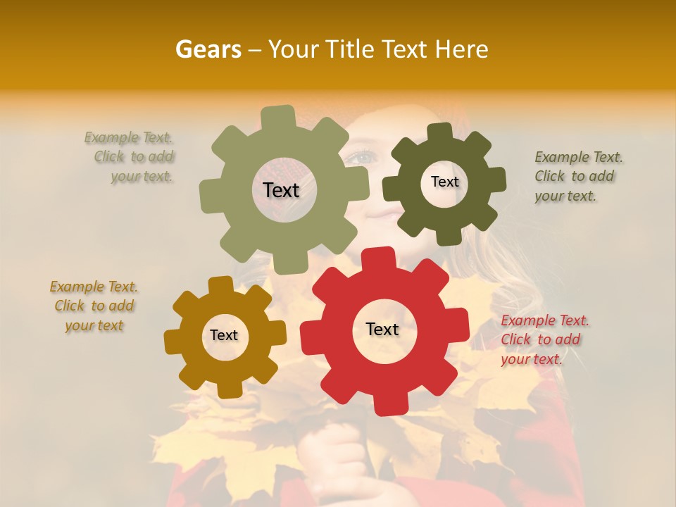 Outdoors Scarf Person PowerPoint Template