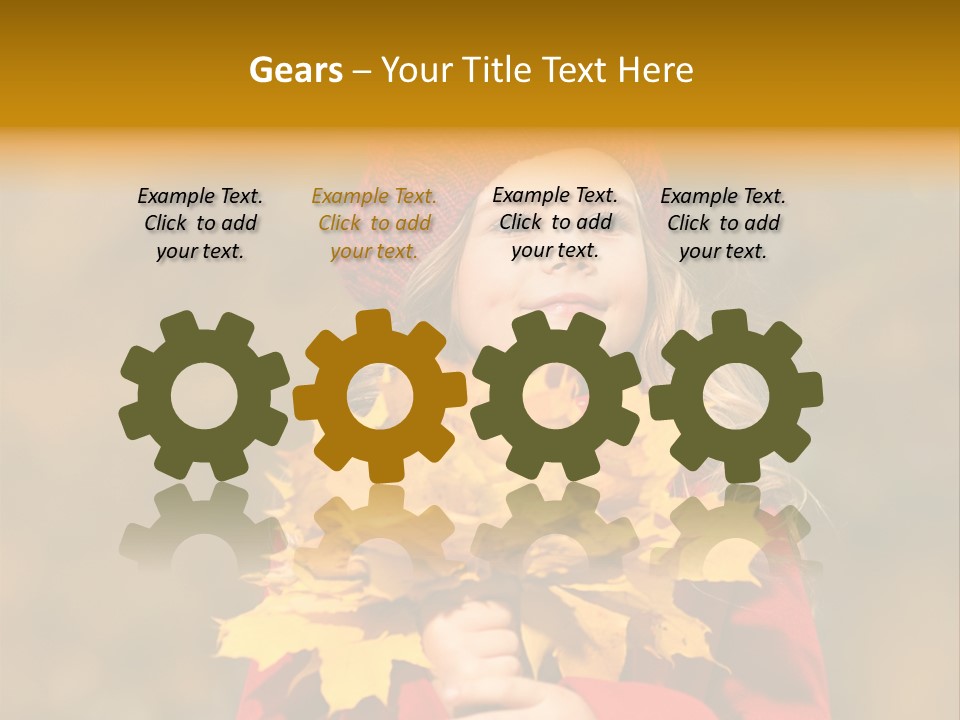 Outdoors Scarf Person PowerPoint Template