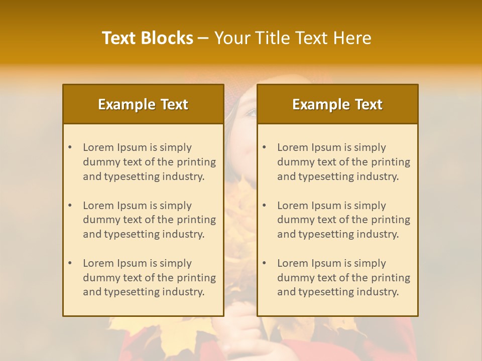 Outdoors Scarf Person PowerPoint Template