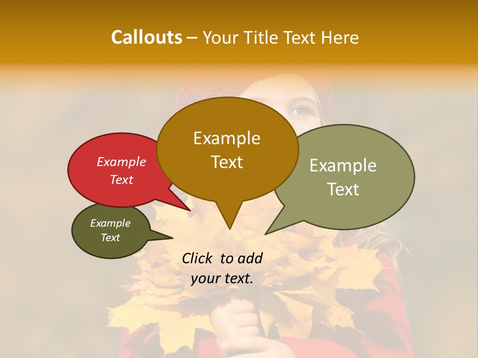 Outdoors Scarf Person PowerPoint Template