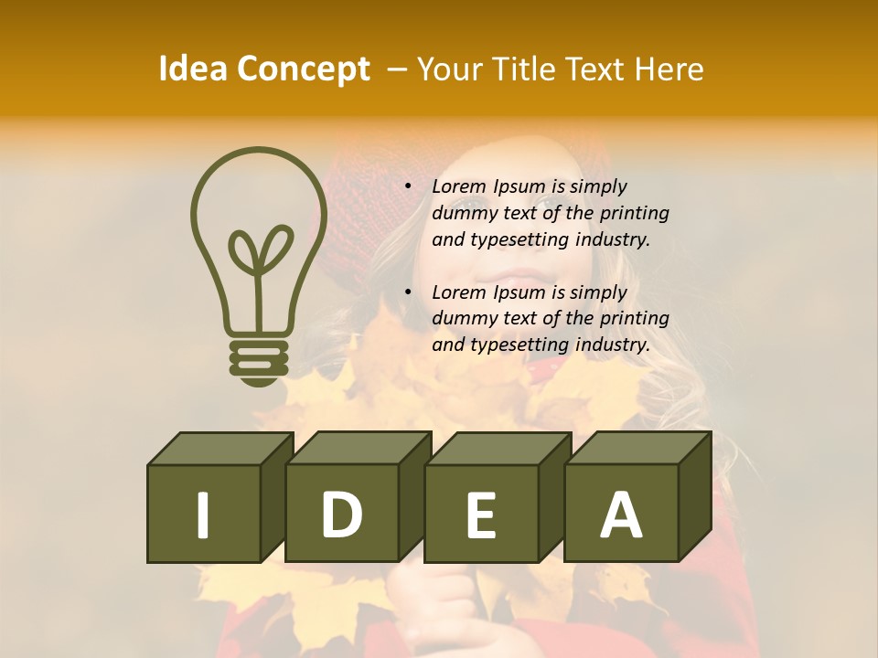 Outdoors Scarf Person PowerPoint Template