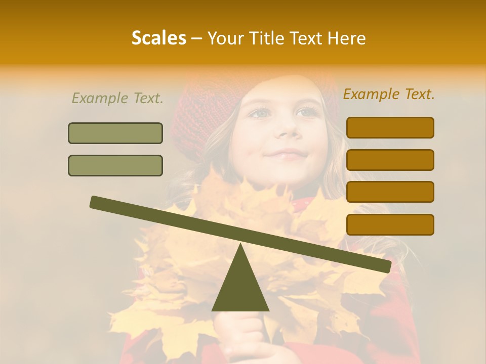 Outdoors Scarf Person PowerPoint Template