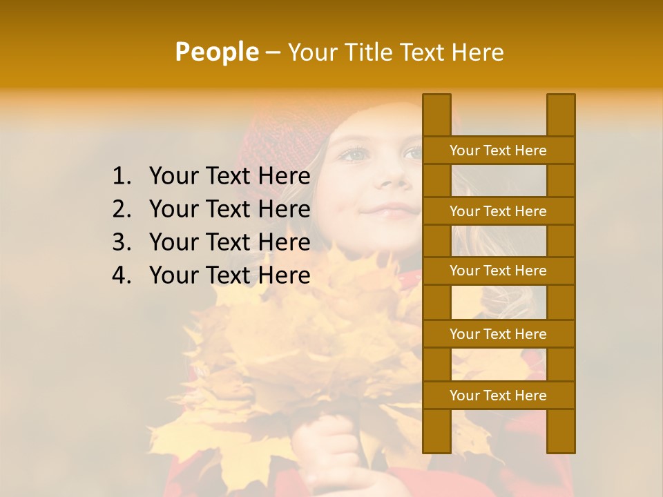 Outdoors Scarf Person PowerPoint Template