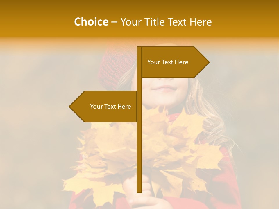 Outdoors Scarf Person PowerPoint Template