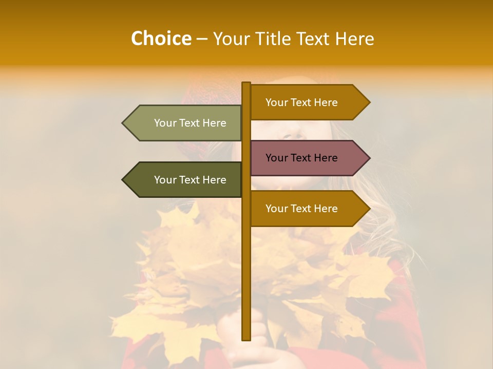 Outdoors Scarf Person PowerPoint Template