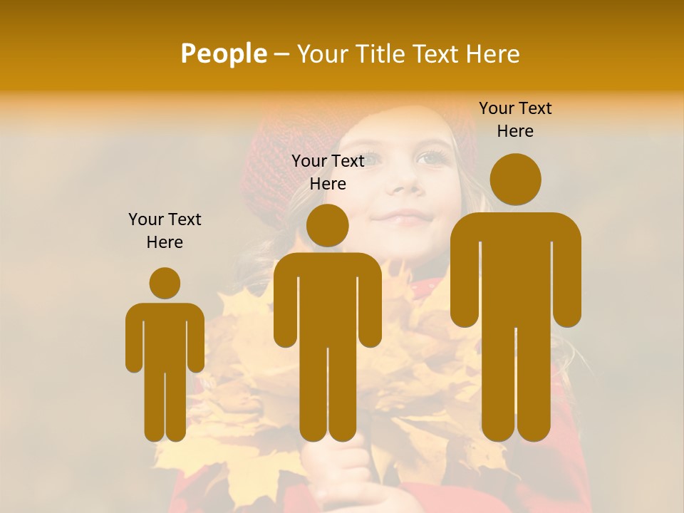 Outdoors Scarf Person PowerPoint Template