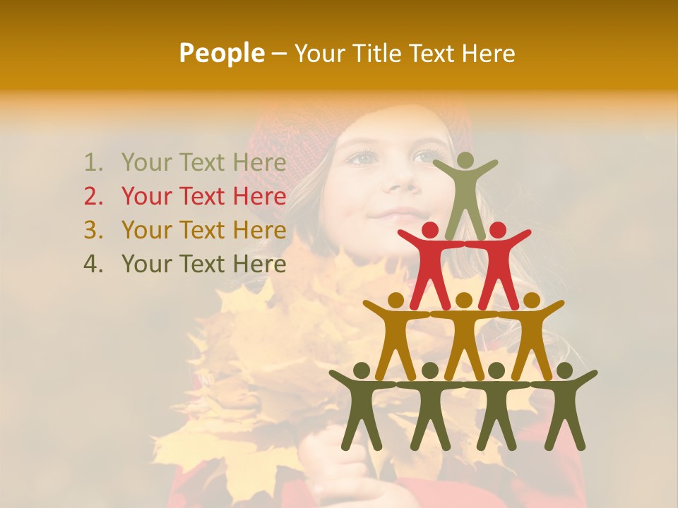 Outdoors Scarf Person PowerPoint Template