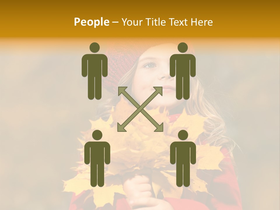 Outdoors Scarf Person PowerPoint Template