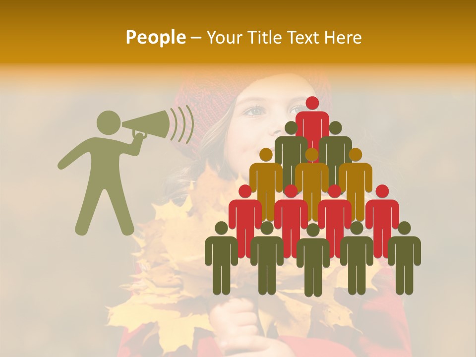 Outdoors Scarf Person PowerPoint Template