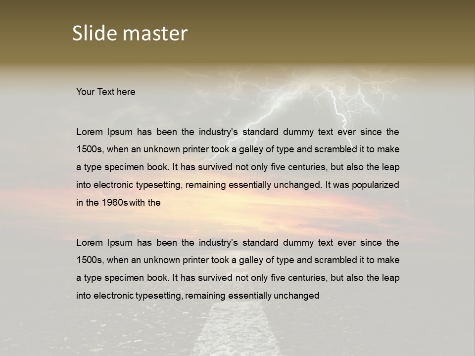 Street Success Closed PowerPoint Template