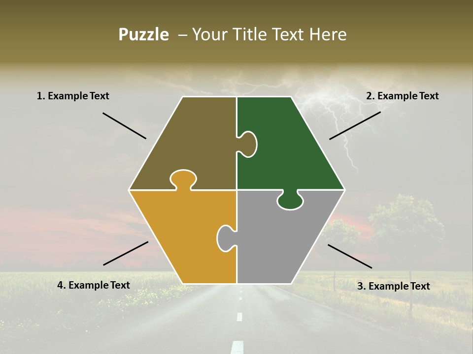 Cloud Travel Wheat PowerPoint Template