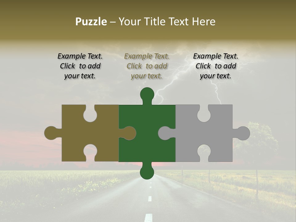 Cloud Travel Wheat PowerPoint Template