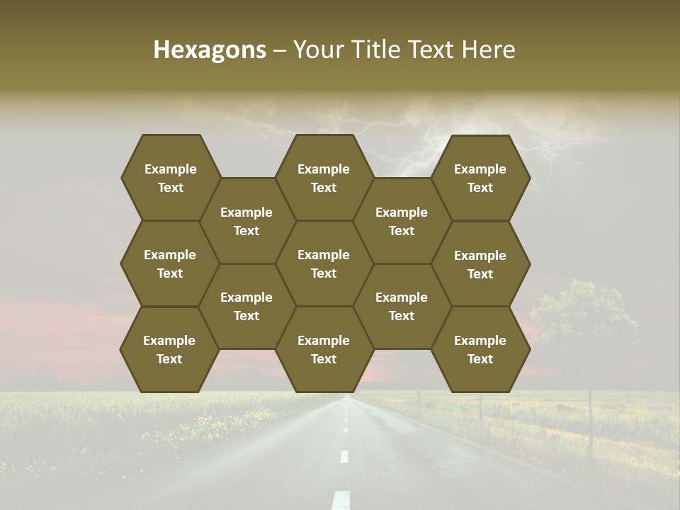 Cloud Travel Wheat PowerPoint Template