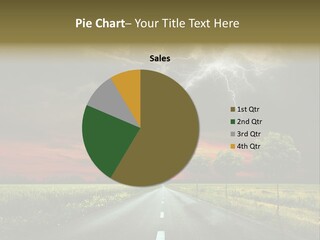 Cloud Travel Wheat PowerPoint Template