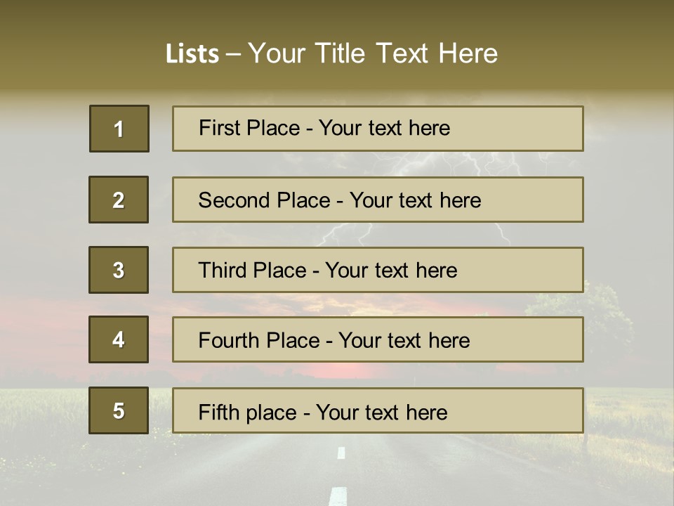 Cloud Travel Wheat PowerPoint Template