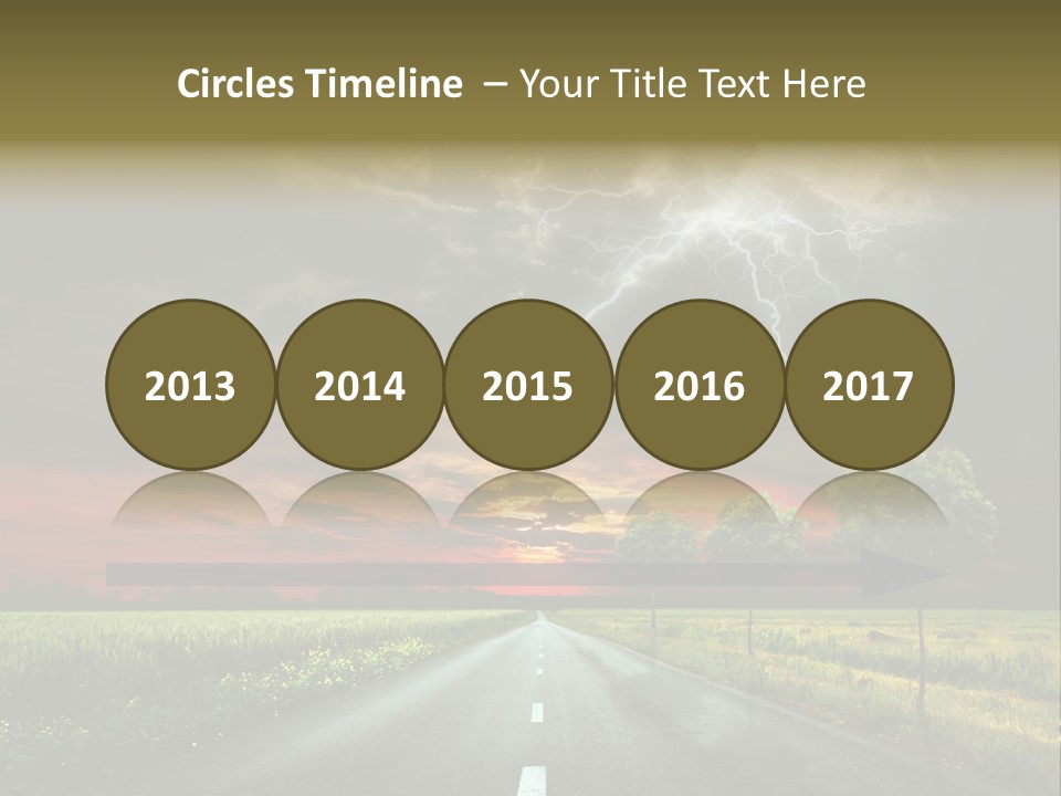 Cloud Travel Wheat PowerPoint Template