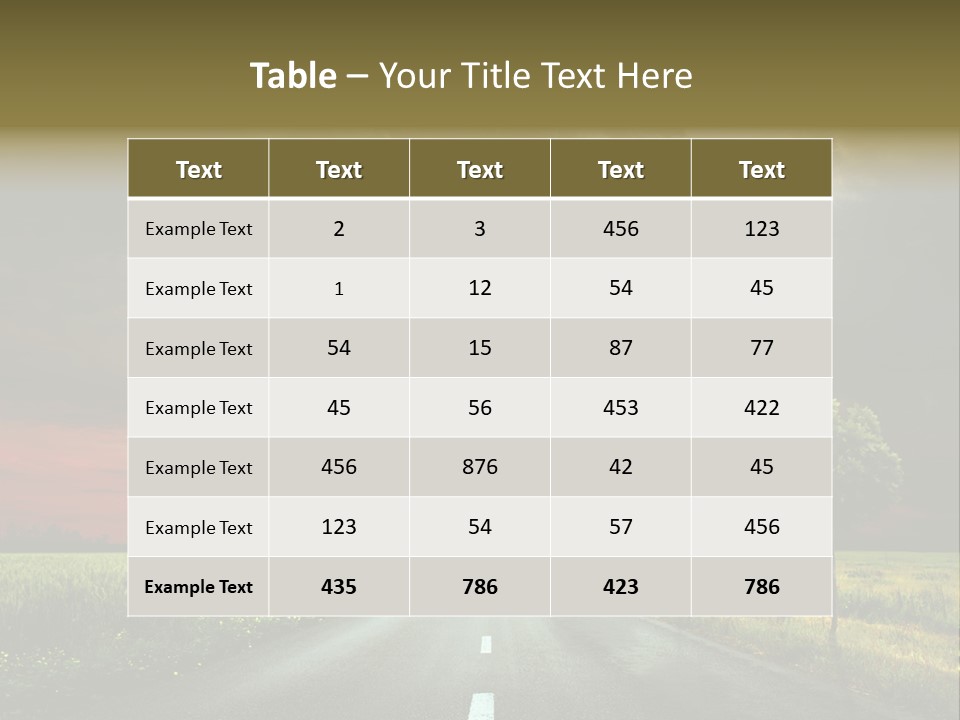 Cloud Travel Wheat PowerPoint Template