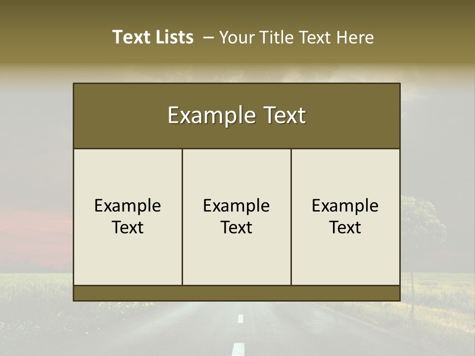 Cloud Travel Wheat PowerPoint Template