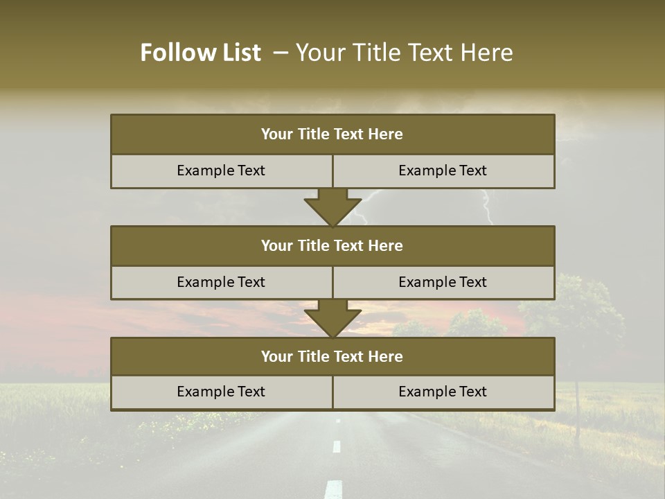 Cloud Travel Wheat PowerPoint Template