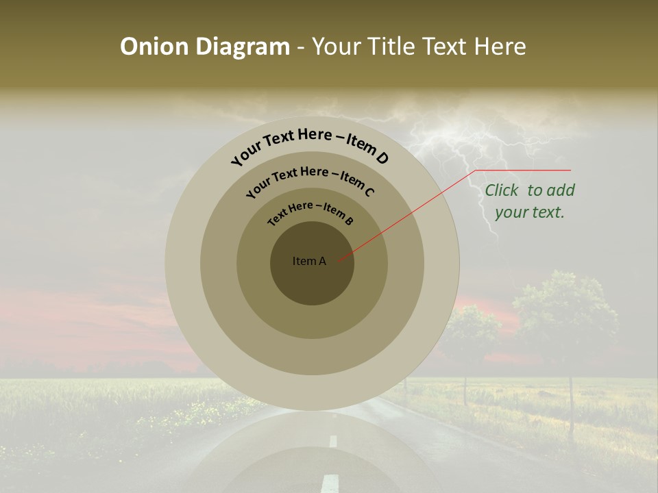 Cloud Travel Wheat PowerPoint Template