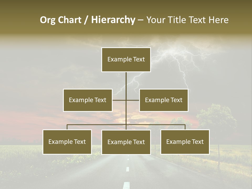 Cloud Travel Wheat PowerPoint Template