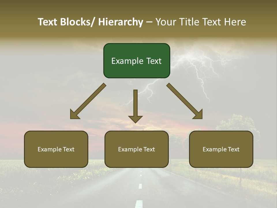 Cloud Travel Wheat PowerPoint Template