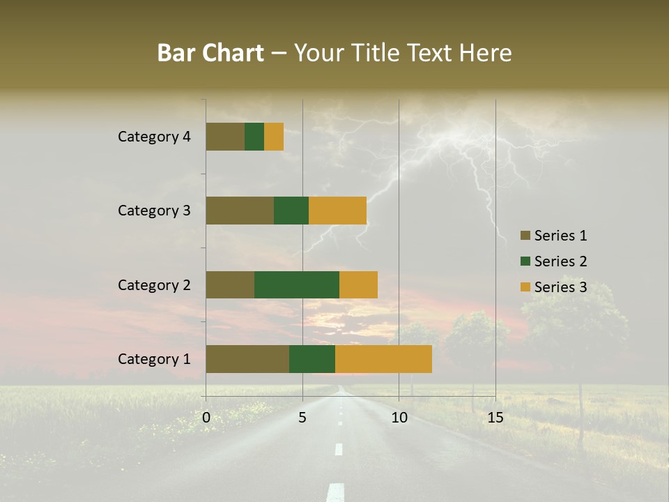 Cloud Travel Wheat PowerPoint Template
