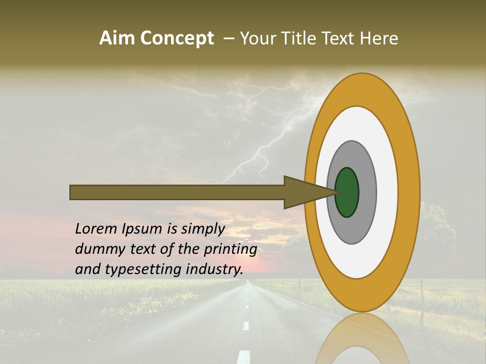 Cloud Travel Wheat PowerPoint Template