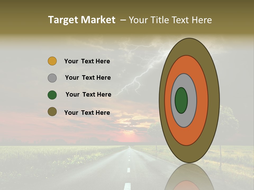 Cloud Travel Wheat PowerPoint Template