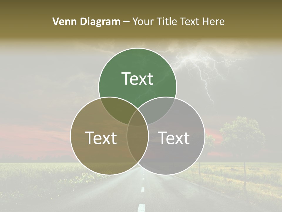 Cloud Travel Wheat PowerPoint Template