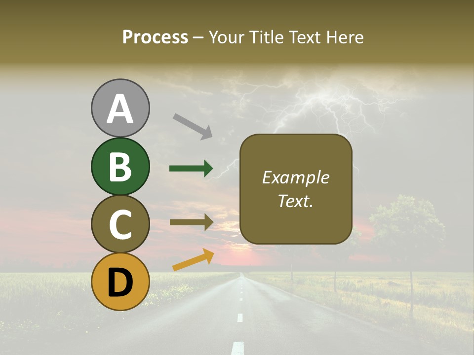 Cloud Travel Wheat PowerPoint Template