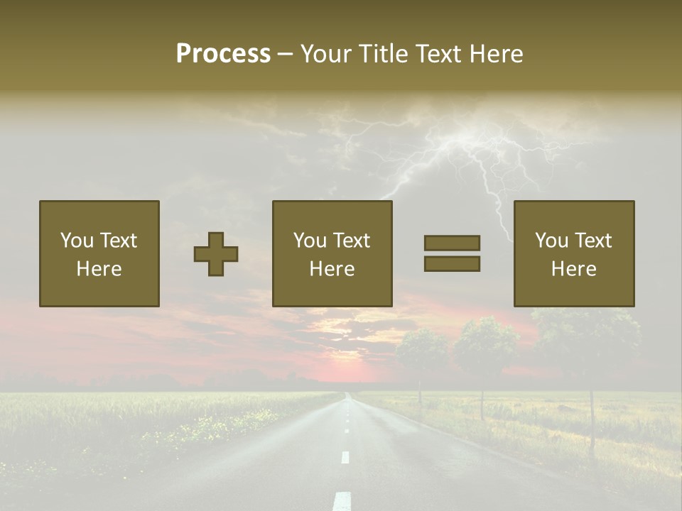 Cloud Travel Wheat PowerPoint Template