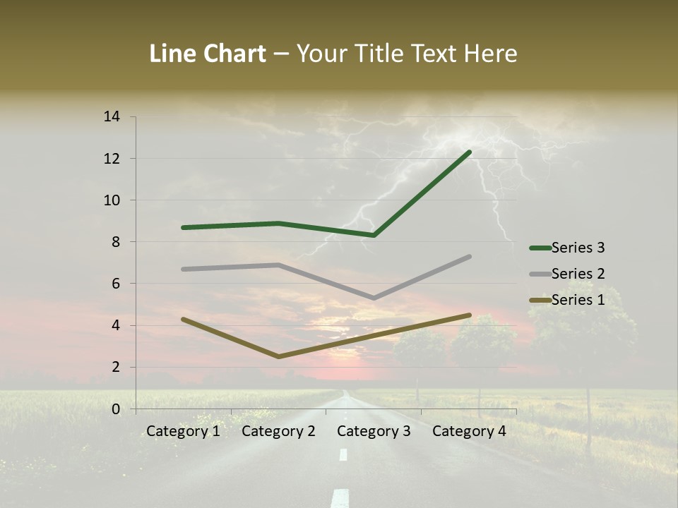 Cloud Travel Wheat PowerPoint Template