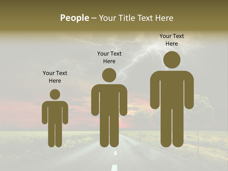 Cloud Travel Wheat PowerPoint Template