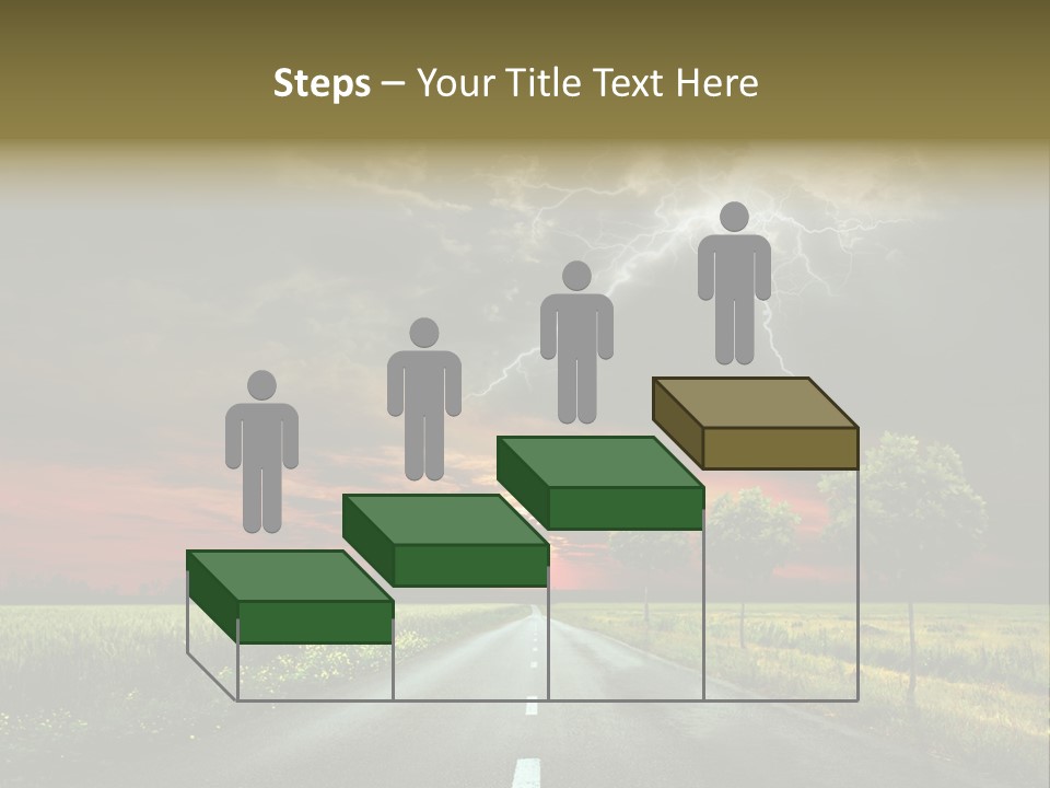 Cloud Travel Wheat PowerPoint Template