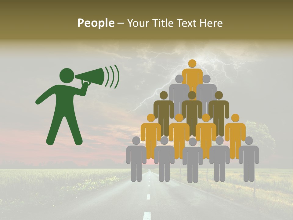 Cloud Travel Wheat PowerPoint Template