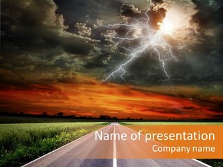 Asphalt Auto Environment PowerPoint Template