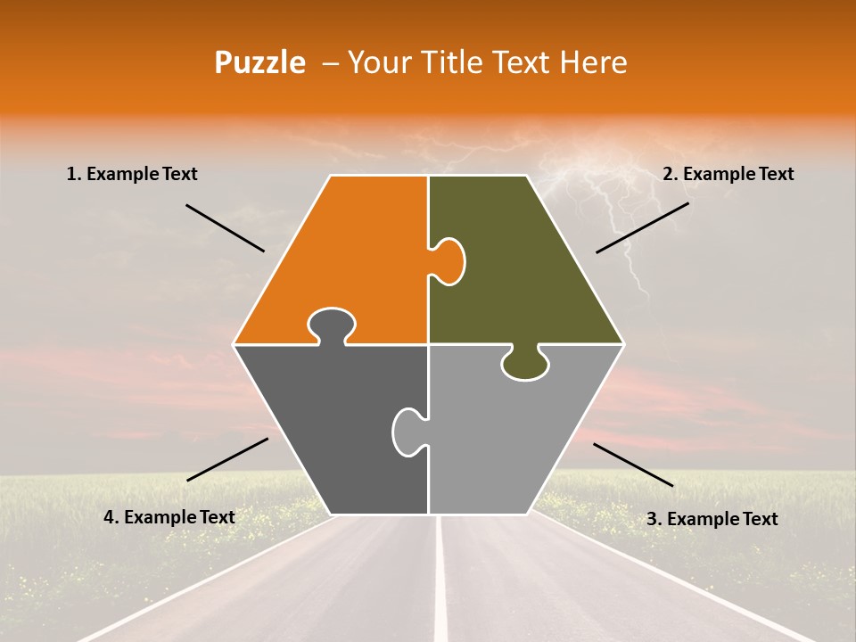 Asphalt Auto Environment PowerPoint Template