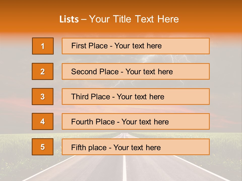 Asphalt Auto Environment PowerPoint Template