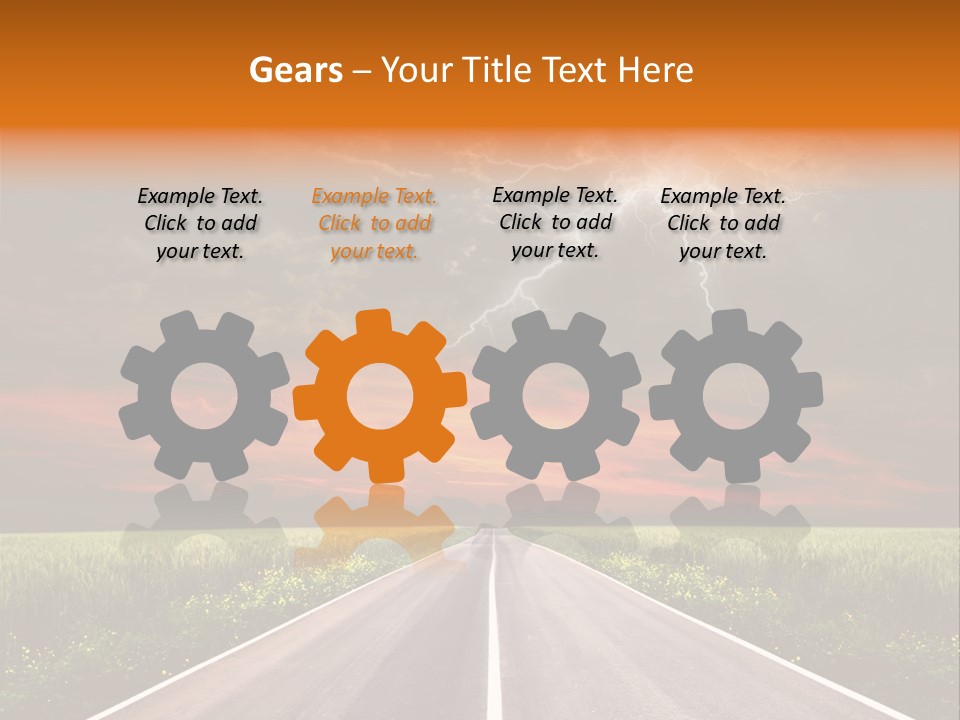 Asphalt Auto Environment PowerPoint Template