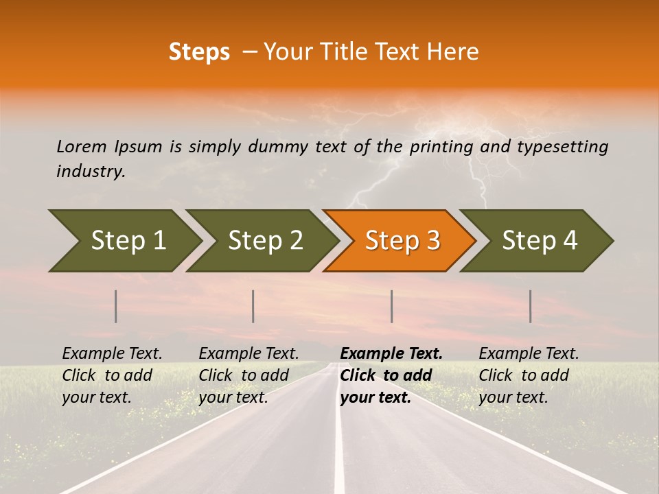Asphalt Auto Environment PowerPoint Template