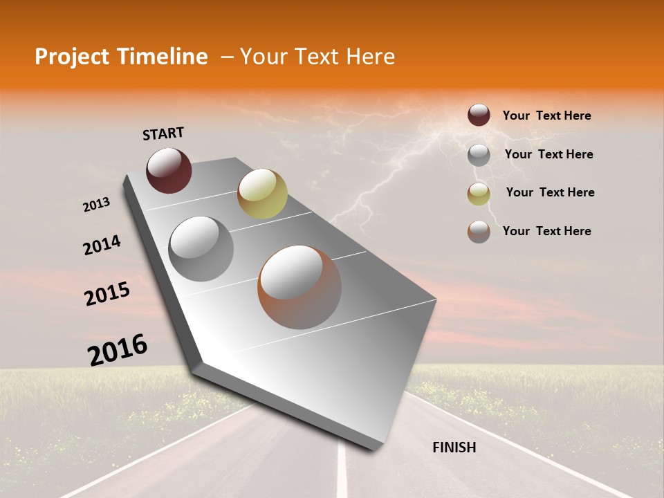 Asphalt Auto Environment PowerPoint Template