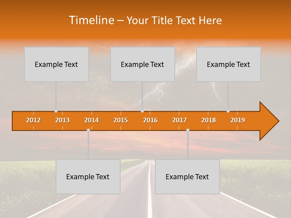 Asphalt Auto Environment PowerPoint Template