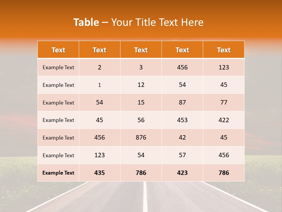 Asphalt Auto Environment PowerPoint Template