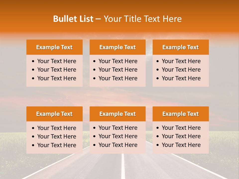 Asphalt Auto Environment PowerPoint Template