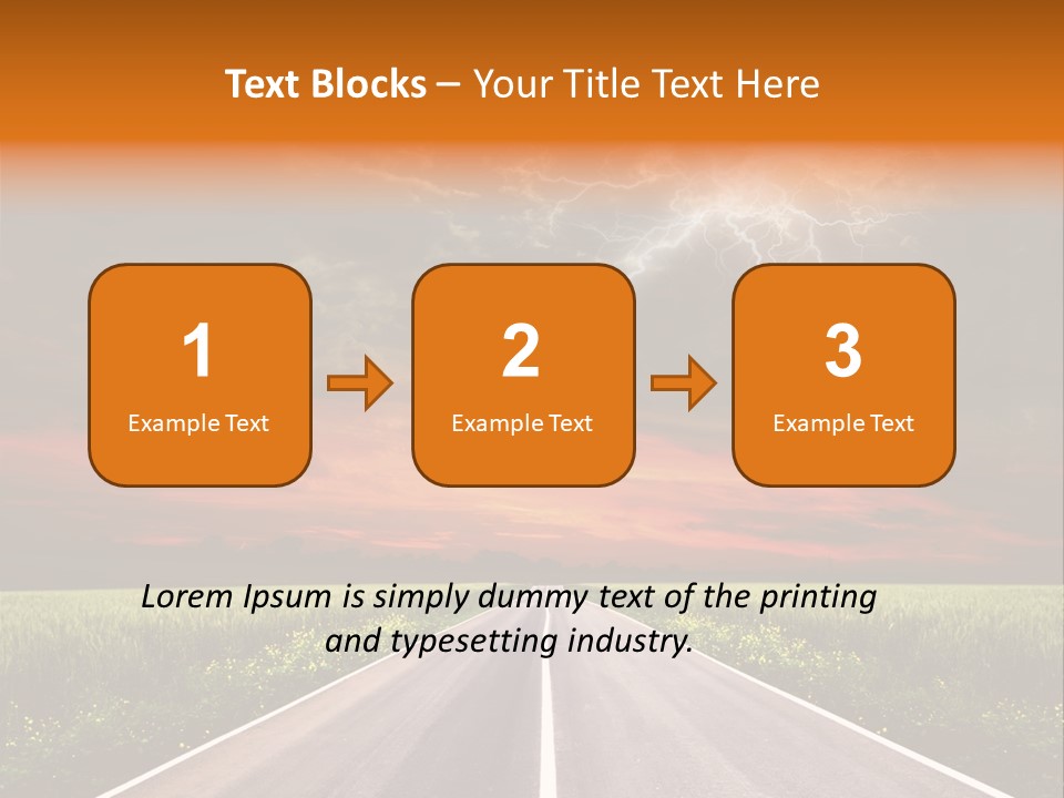 Asphalt Auto Environment PowerPoint Template